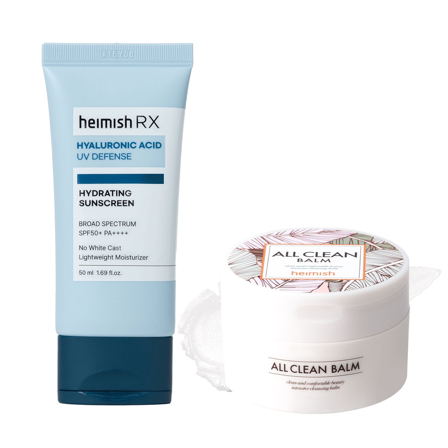 All Clean Balm & RX Hyaluronic Acid Hydrating Sunscreen SPF50+