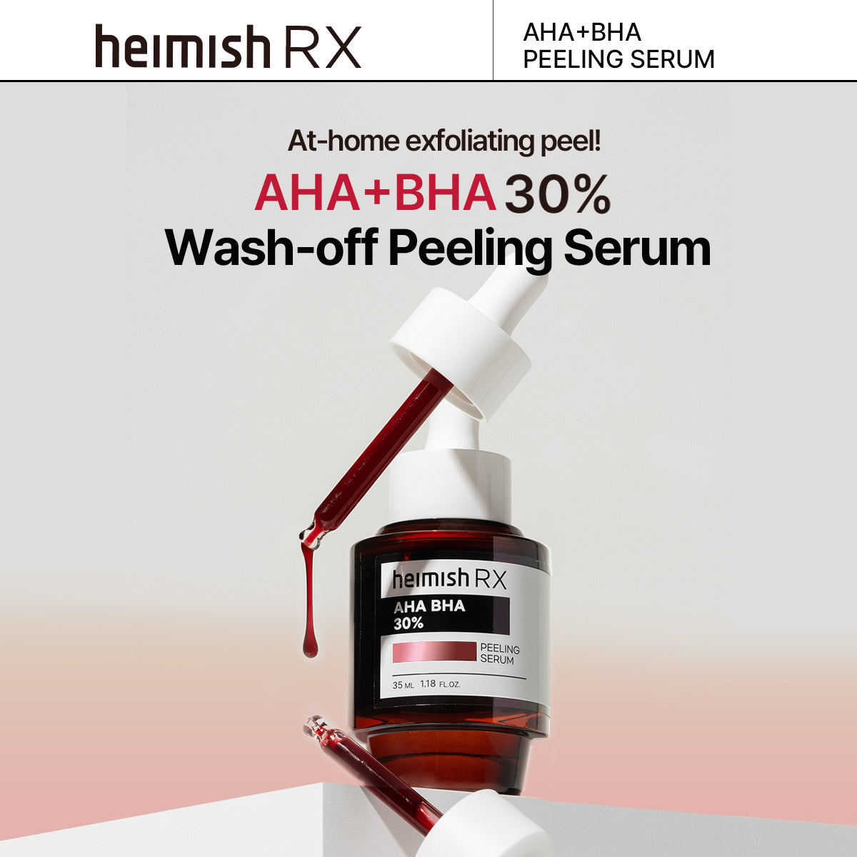 RX AHA BHA PEELING SERUM 35ml – heimish US