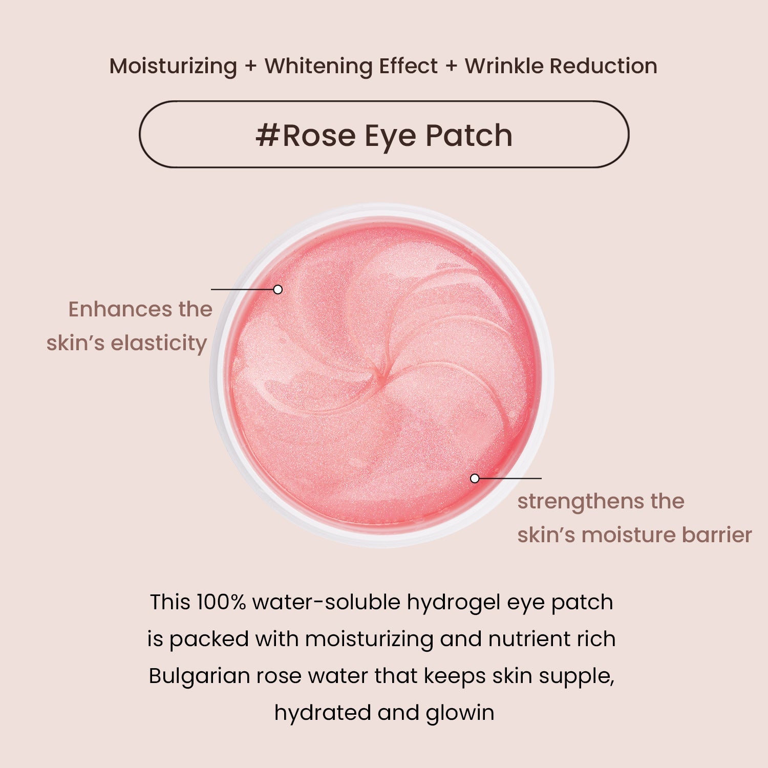[♥] Bulgarian Rose Hydrogel Eye Patch 60ea (Renewal) +  FREE GIFT All Clean White Clay Foam 150ml