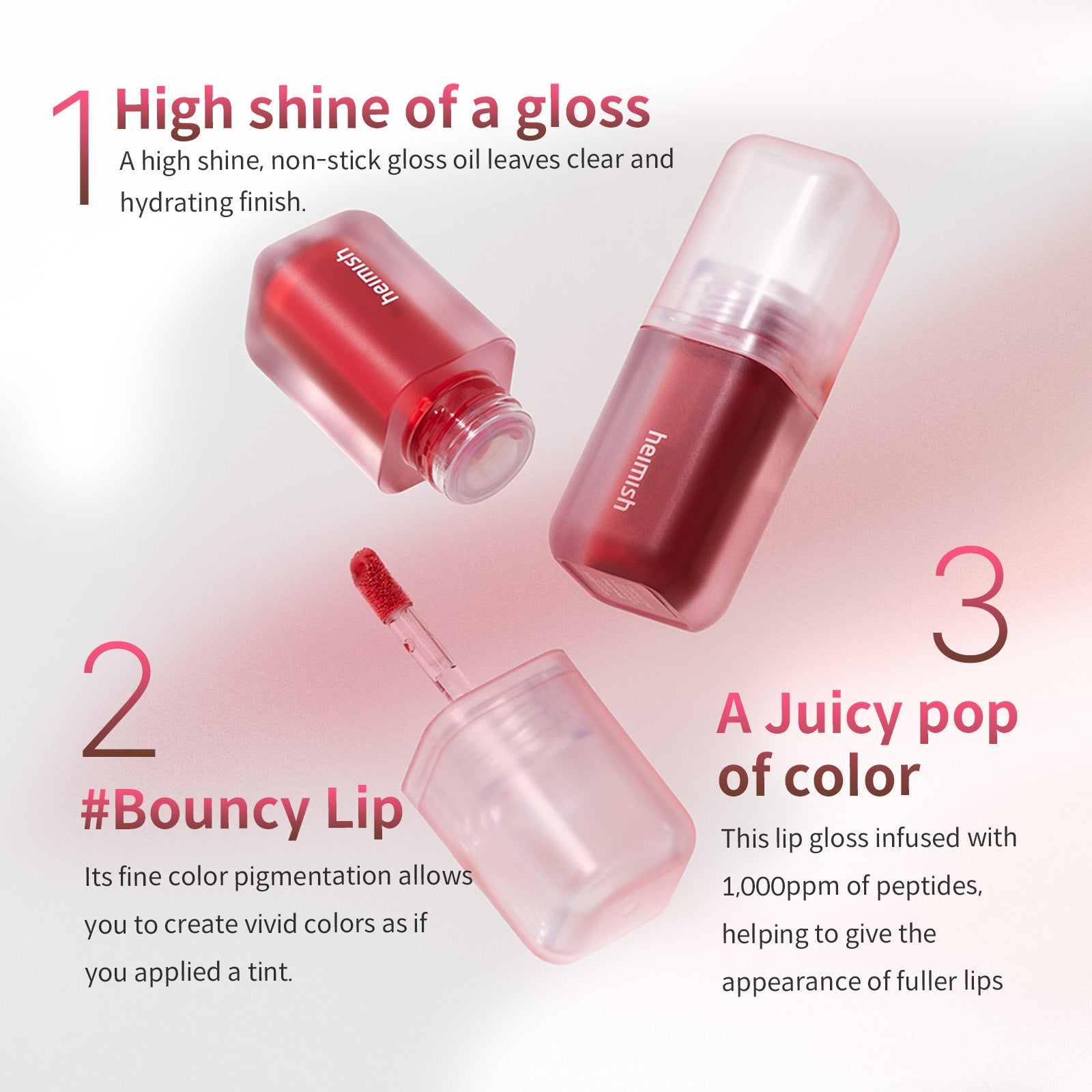 [NEW] Dailism Lip Gloss 6Colors 4g/0.14oz