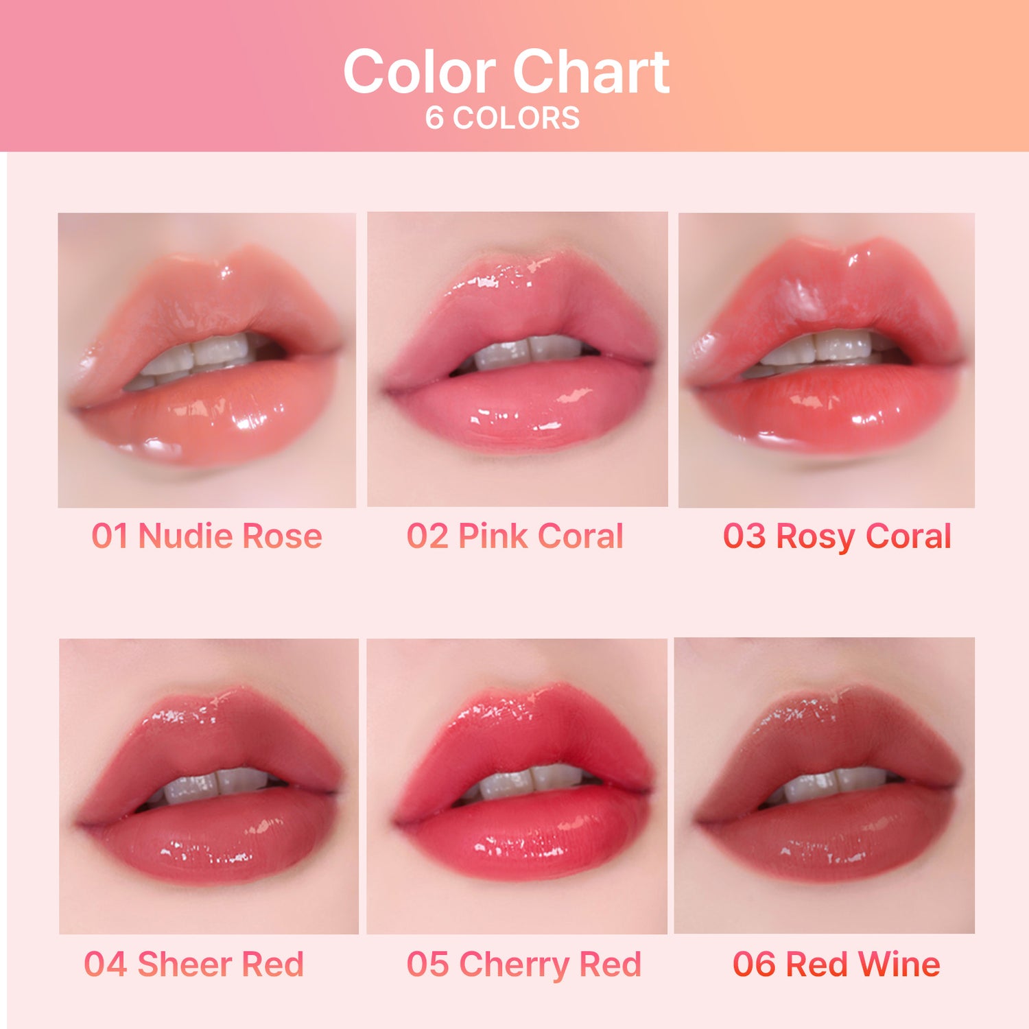 [NEW] Dailism Lip Gloss 6Colors 4g/0.14oz