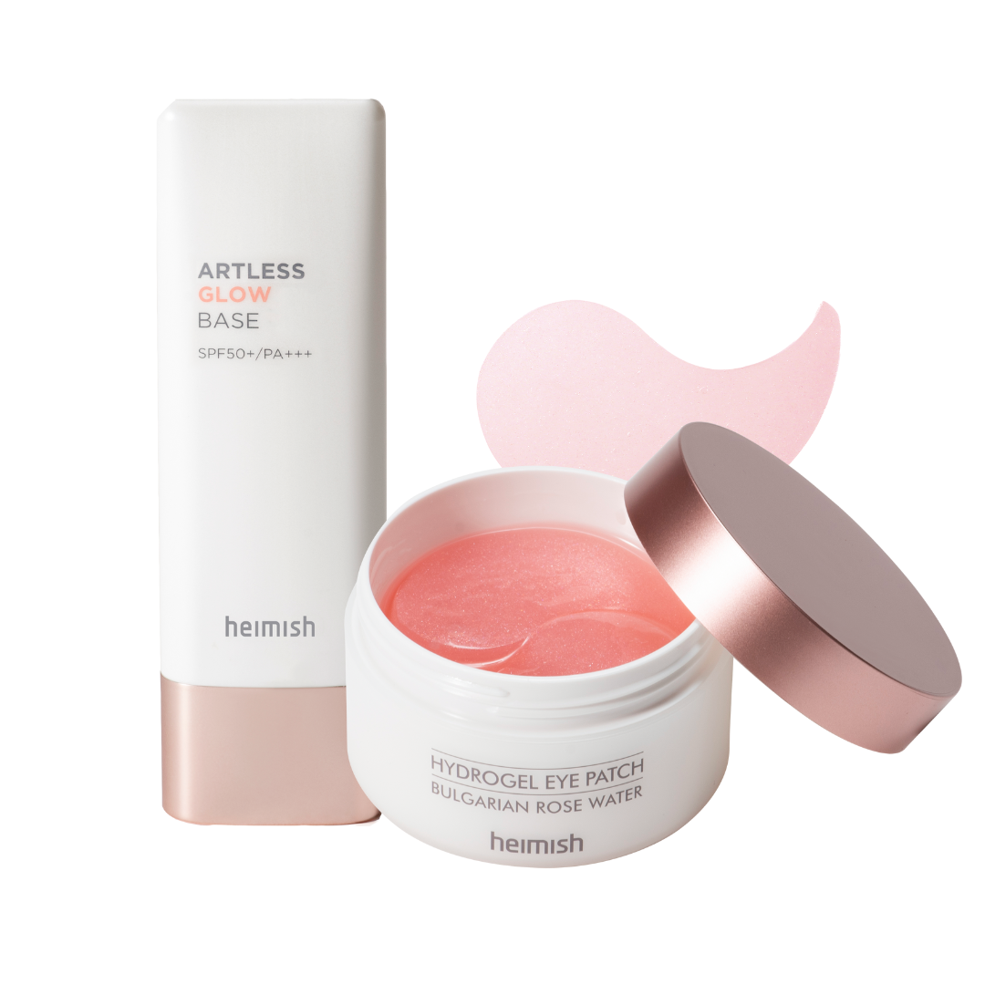 Artless Glow Base + Bulgarian Rose Water Hydrogel Eye Patch