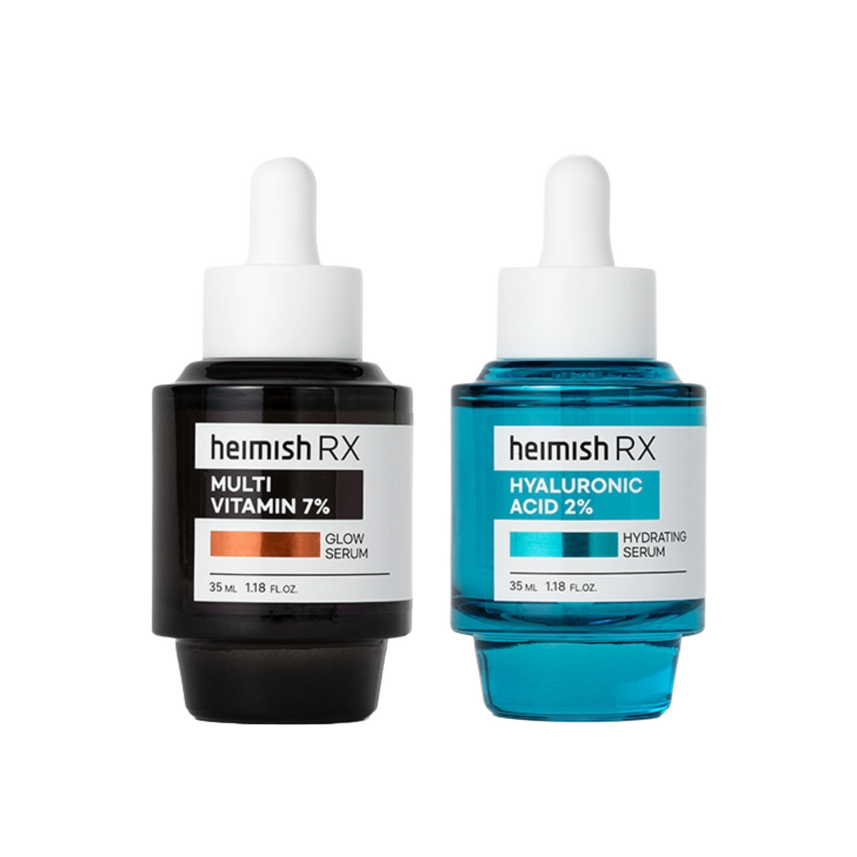 The Glow Duo (RX Hyaluronic Acid Hydrating Serum 35ml+RX Multi Vitamin Glow Serum 35ml)