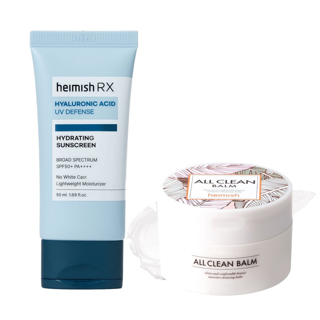All Clean Balm & RX Hyaluronic Acid Hydrating Sunscreen SPF50+
