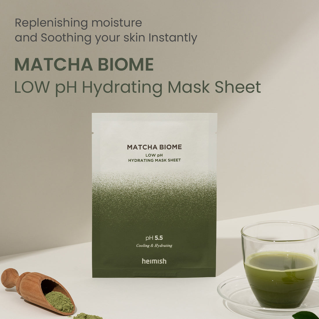 Matcha Biome Low pH Hydrating Mask Sheet 30ml/1.01 fl.oz*5EA