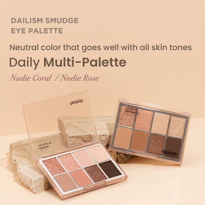 Dailism Smudge Eye Palette Nudie Coral 14g/0.49oz