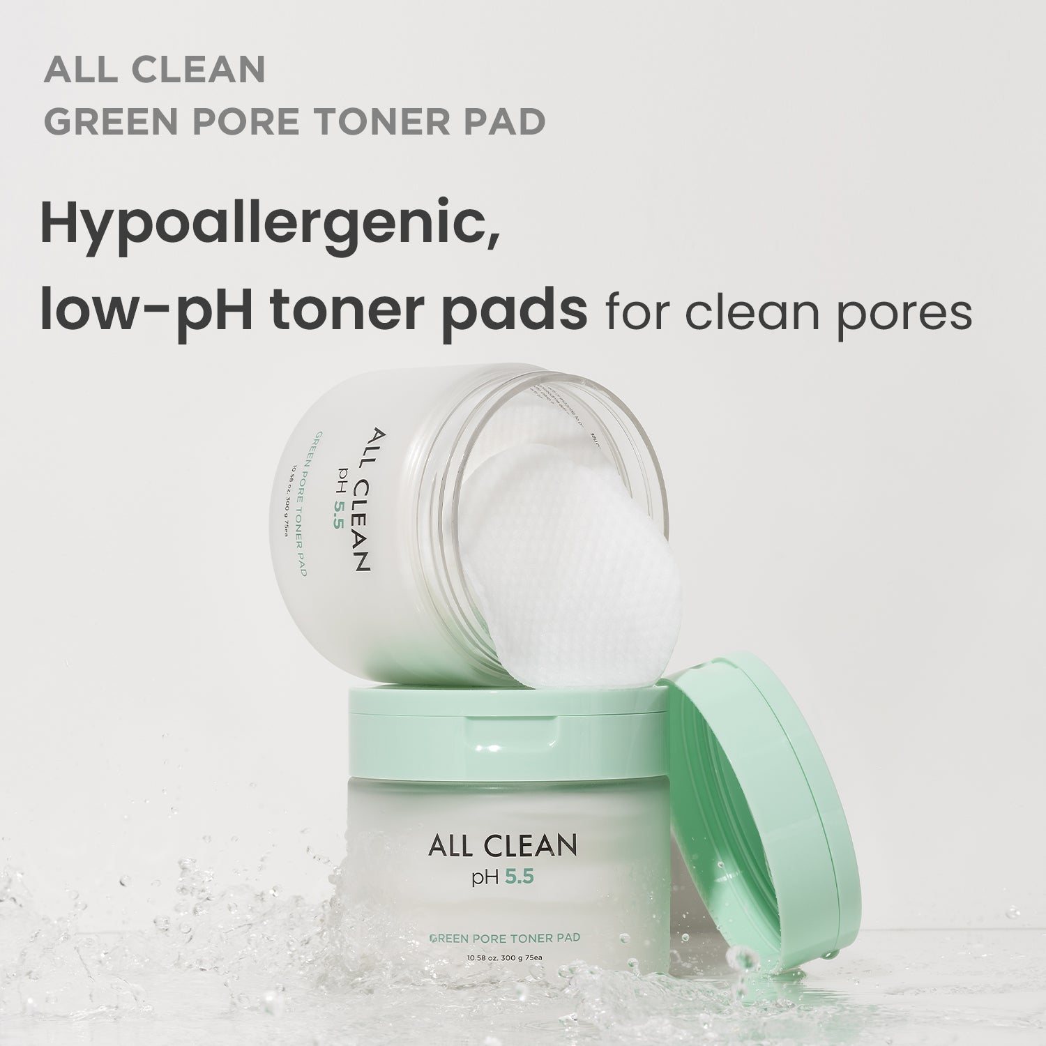 All Clean Green Pore Toner Pads 300g/10.58oz/75ea