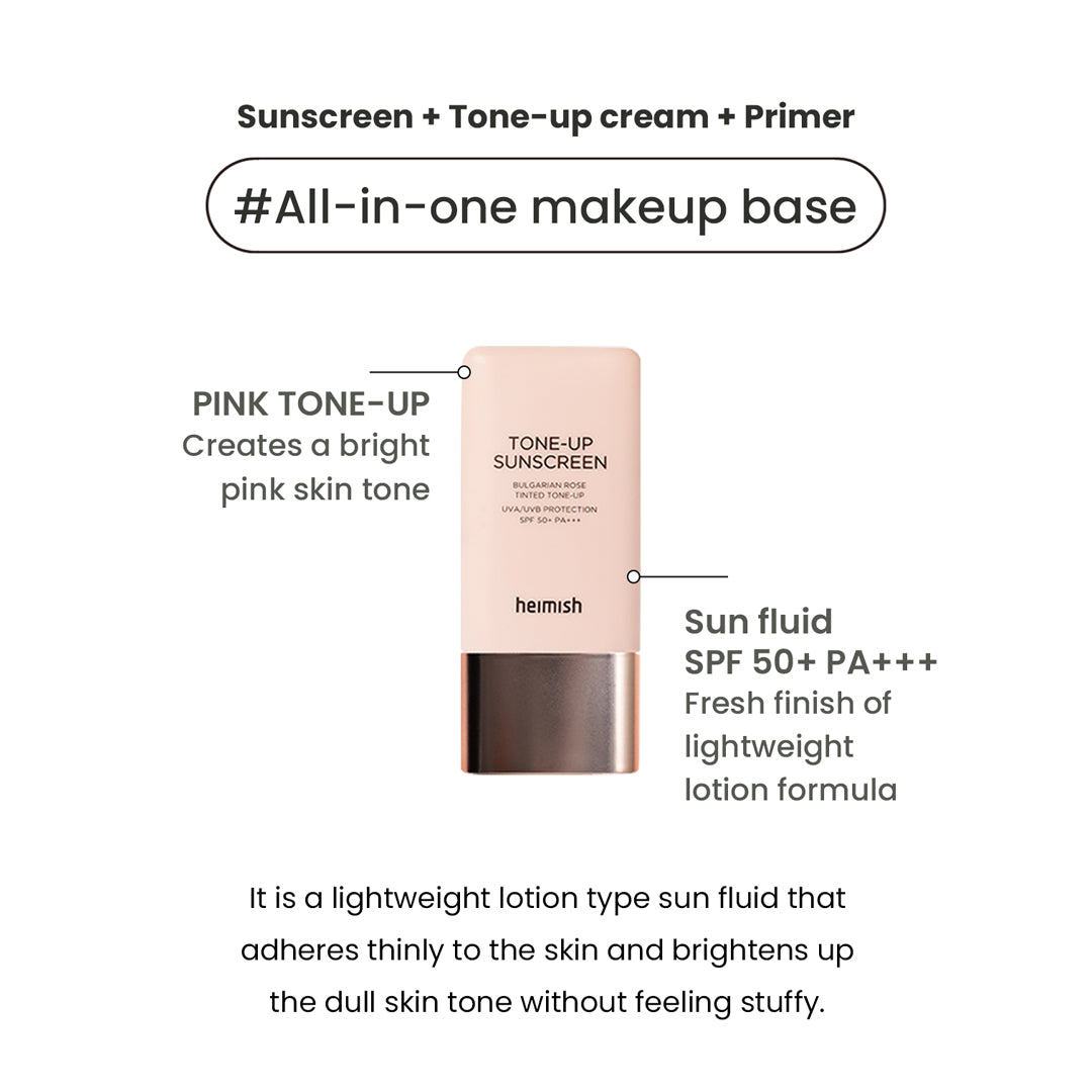 Bulgarian Rose Tinted Tone-up Sunscreen SPF50+ PA+++30ml/1.01fl.oz